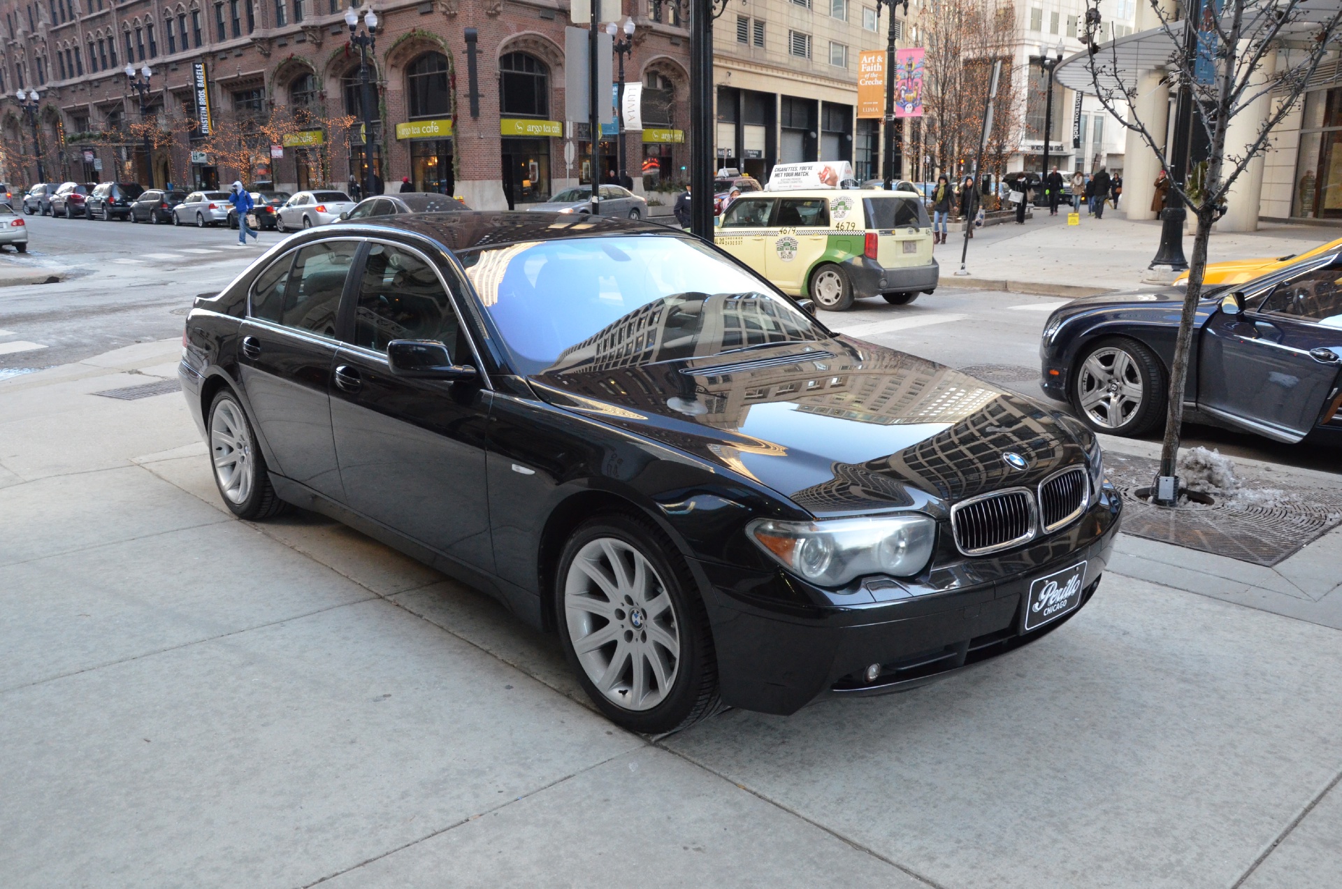 2003 BMW 745i SEDAN BEIGE PEWTER METALLIC (E65) BY KYOSHO 1