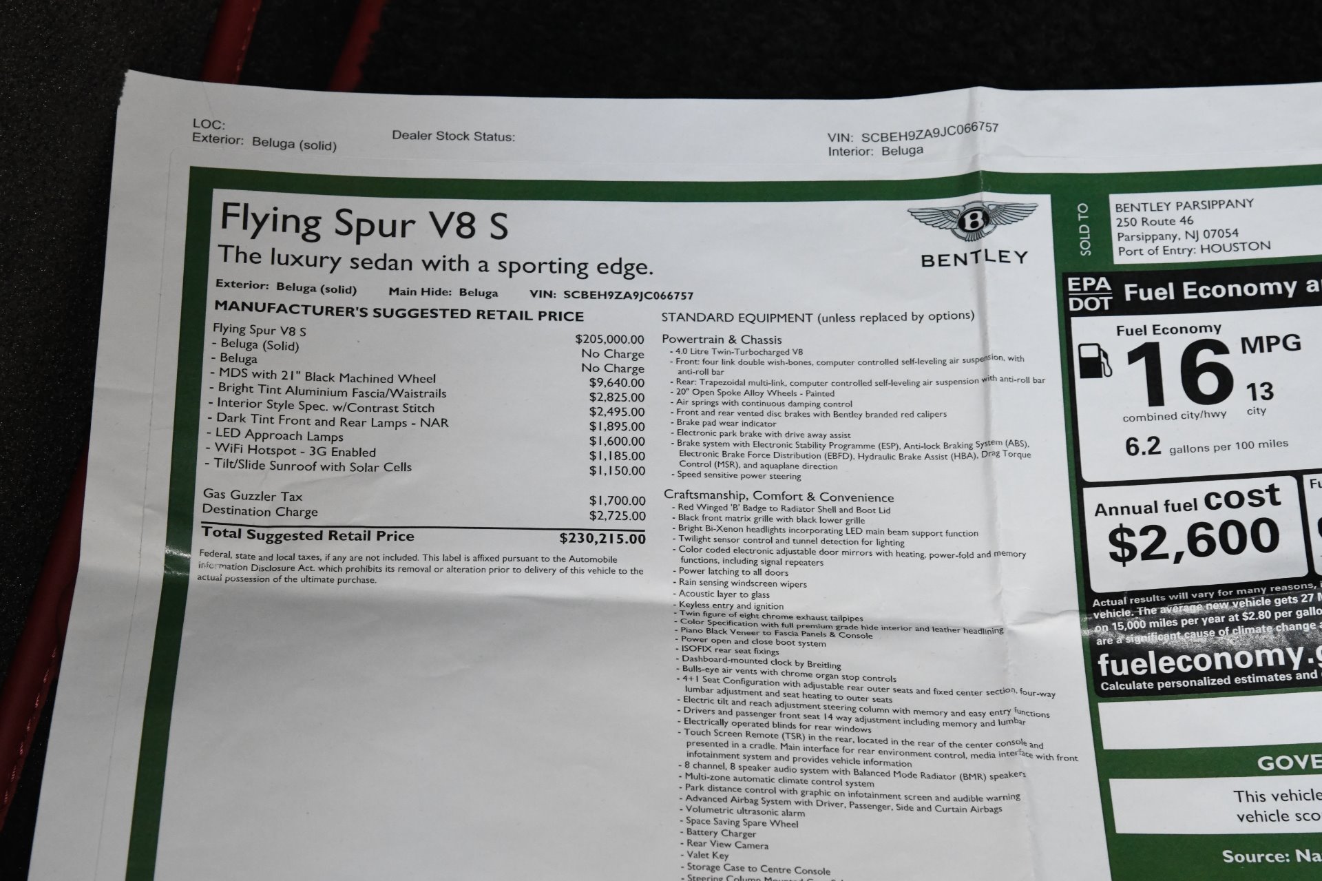 Used 2018 Bentley Flying Spur V8 S V8 S For Sale (Sold